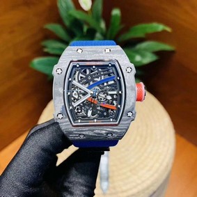 RM 67-02 High Jump Skeleton Dial on Blue Nylon Strap 6T51 - 1:1 Mirror Replica