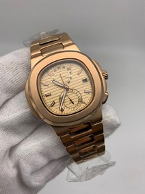 Patek Philippe Nautilus Gold Dial High Version Mirror Replica