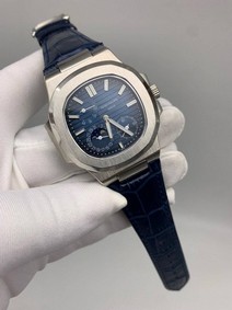 Patek Philippe Nautilus Blue Dial Duble Chrono High Version Replica Watch