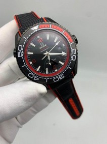 Omega Seamaster Black Red Replica Watch