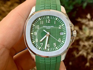 Aquanaut 5167A Singapore Edition SS ZF 1:1 Best Edition Green Second Hand on Green Rubber Strap 324CS (Copy) Mirror Replica