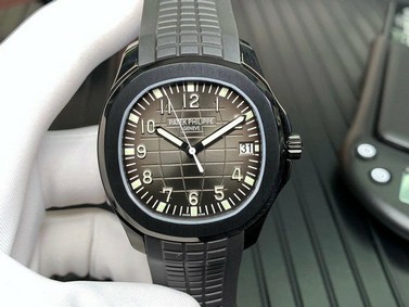 Aquanaut Black Venom DLC ZF 1:1 Best Edition Black Dial on Black Rubber Strap 324CS Replica Watch