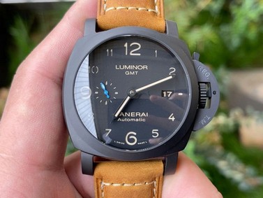 PAM1441 U VSF 1:1 Best Edition Black Dial on Brown Asso Strap P.9011 Super Clone Replica Watch