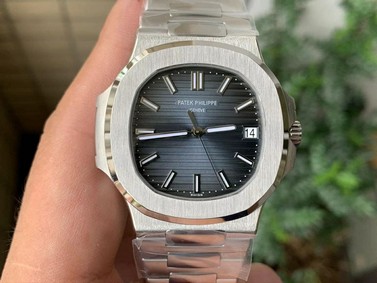 Nautilus 5711/1A 3KF 1:1 Best Edition Blue Textured Dial on SS Bracelet A324 Super Clone V2 Replica Watch