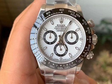 Daytona 116500 Noob 1:1 Best Edition 904L SS Case and Bracelet White Dial SA4130 V4 Replica Watch