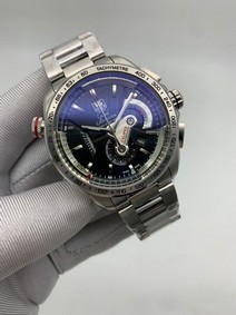 Tag Heuer Black Dial on SS Steel Strap Replica Watch