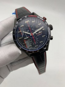 Tag Heuer Nismo Black Red Chrono Mirror Replica