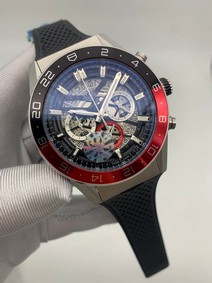 Tag Heuer Black Red Skeleton Mirror Replica
