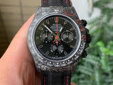 Rolex Daytona DIW Carbon Black FC/LE Black Noob A4130 Replica Watch