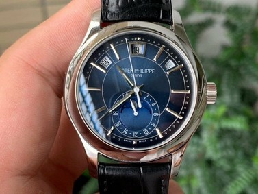 Complications 5205R RG GRF Best Edition Blue Dial on Brown Leather Strap A324 Mirror Replica