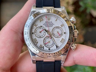 Daytona 116509 ‘Meteorite’ Noob 1:1 Best Edition 904L SS Case and Bracelet SA4130 V4 Replica Watch