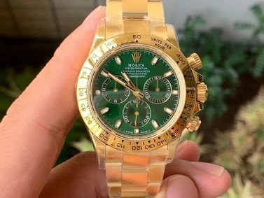 Daytona 116508 YG Noob 1:1 Best Edition 904L SS Case and Bracelet Green Dial SA4130 V4 Mirror Replica