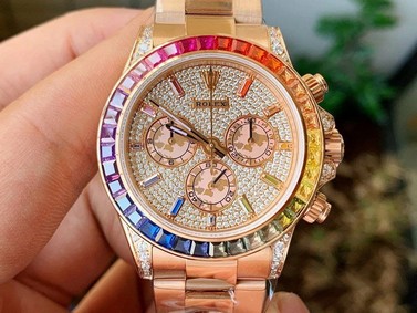 Rolex Daytona 116595 RBOW RG/RG Diams BLF Replica Watch